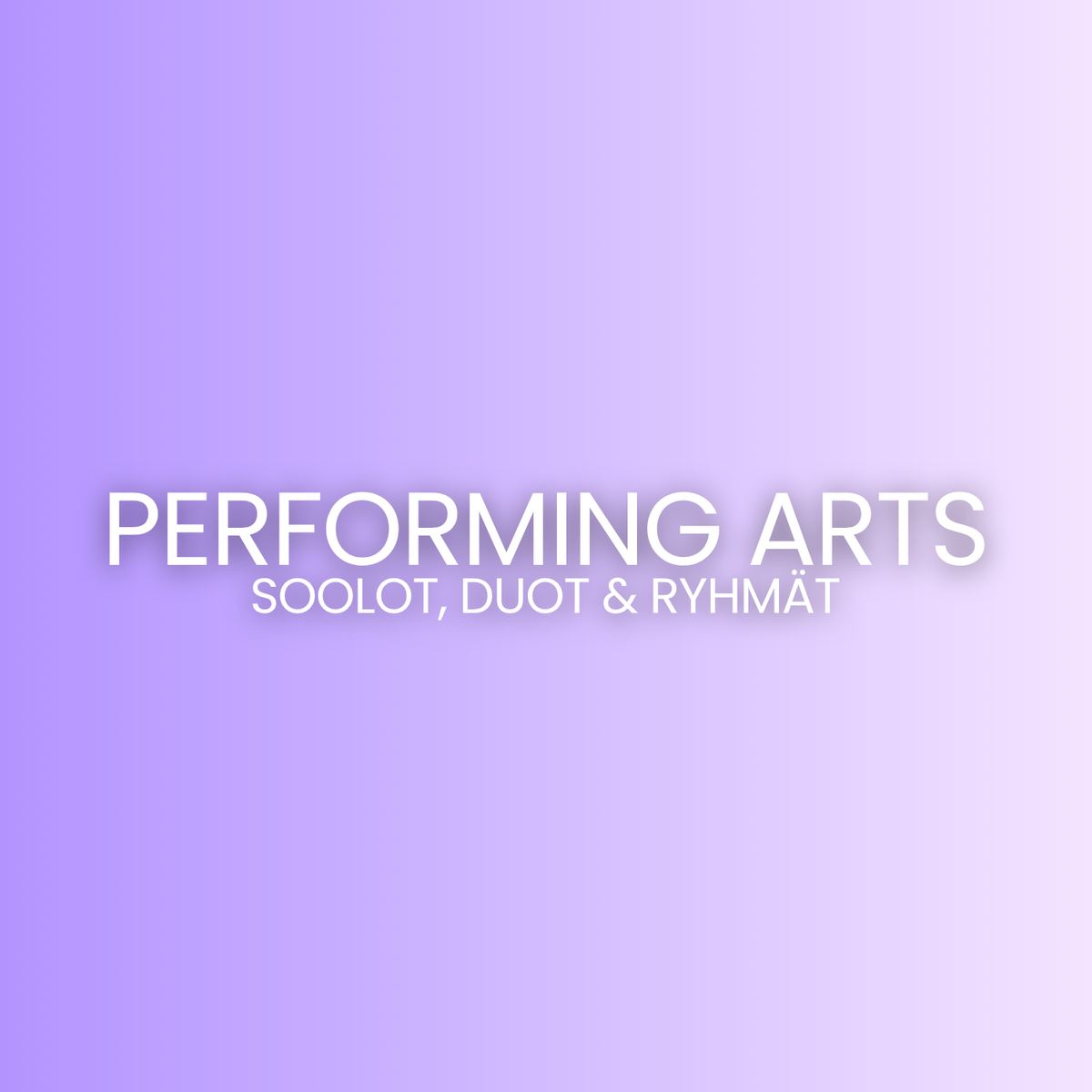 Performing Arts
